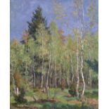 KONCHALOVSKY, PETR (1876-1956) Spring Birches , signed and dated 1952, also further signed, numbered