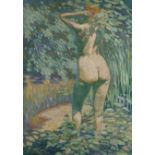 * SPASSKY, KONSTANTIN (20TH CENTURY) Bathing Nude , signed and dated 1917. Oil on canvas, 124.5 by