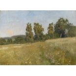 * LEVITAN, ISAAK (1860-1900) Forest Meadow , signed and dated 1890. Oil on canvas, 36 by 49.5 cm.