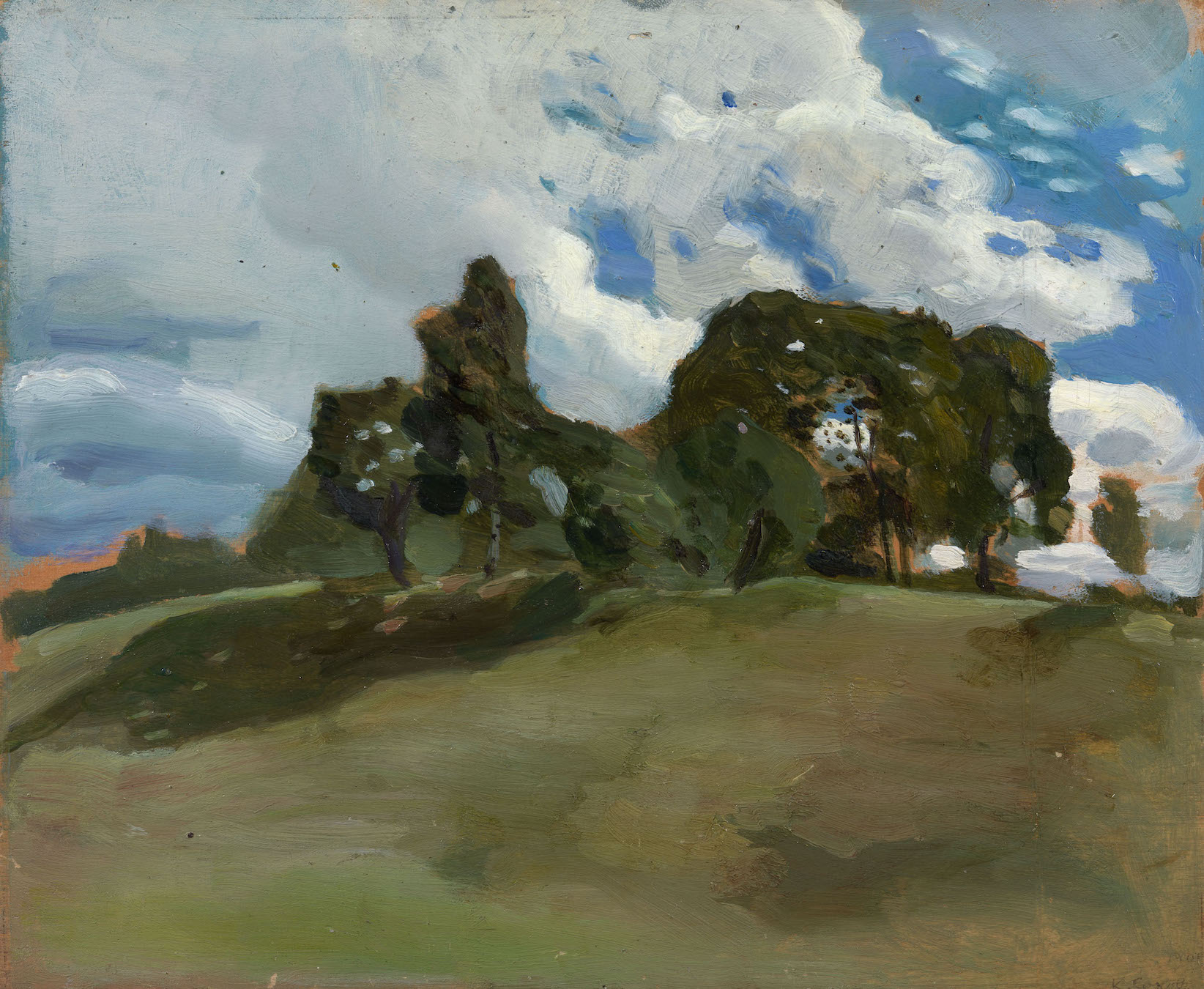 SOMOV, KONSTANTIN (1869-1939) Summer Landscape , signed and dated 1903. Oil on panel, 22 by 27