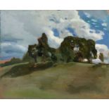 SOMOV, KONSTANTIN (1869-1939) Summer Landscape , signed and dated 1903. Oil on panel, 22 by 27