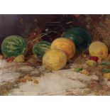 * KOLESNIKOV, STEPAN (1879-1955) Still Life with Watermelons and Melons , signed. Oil on canvas,