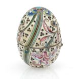 * A Russian Gem-Set Silver-Gilt and Cloisonné Enamel Egg   OREST KURLYUKOV, MOSCOW, 1899–1908, 84