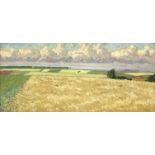* GERASIMOV, ALEXANDER (1881-1963) Corn Field and Ploughed Field, double-sided work , one side