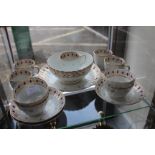 AN EARLY 19TH CENTURY ENGLISH PORCELAIN PART TEA SERVICE