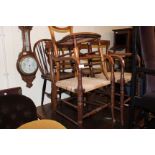 A MISCELLANEOUS COLLECTION OF ANTIQUE AND LATER OCCASIONAL CHAIRS