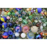 A COLLECTION OF VINTAGE MARBLES