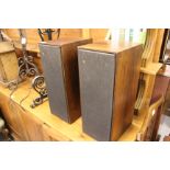 A PAIR OF VINTAGE BANG AND OLUFSEN ROSEWOOD SPEAKERS