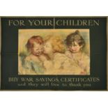 ROSSINA MANTOVARI GUTTI 1851-1943 'FOR YOUR CHILDREN, BUY WAR SAVINGS CERTIFICATE AND THEY WILL LIVE