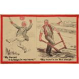 L. RAVEN HILL 1867-1942 'MY SWORD IS ALWAYS IN MY HAND, MY HAND IS ON THE PLOUGH' POLITICAL WAR TIME