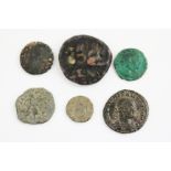 A GROUP OF ANCIENT ROMAN COINAGE minted under the emperors Constantius II, to include and AE3 and an