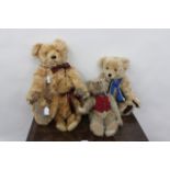 A LARGE LATE 20TH CENTURY MOHAIR ASQUITHS COLLECTORS BEAR, 56cm in length together with mohair teddy