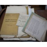 A QUANTITY OF LATE / EARLY 20TH CENTURY EPHEMERA relating to the Civil Service, in particular