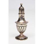 A VICTORIAN SILVER PEPPERETTE BY HORACE WOODWARD & CO (EDGAR FINLEY AND HUGH TAYLOR) marks for