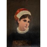 A. SEIFERT (CZECH/GERMAN 1850-1901), A BUST LENGTH PORTRAIT OF A YOUNG GIRL, oil on panel, signed