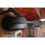 AN OLD CELLO CASE, 133cm in length