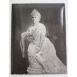 HENRY WALTER BARNETT (AUSTRALIAN SCHOOL) a miniature photographic portrait on enamel of Queen
