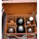 SIX EARLY 20TH CENTURY GARDEN BOWLS to include four Taylor Rolph Co Ltd bowls, two white metal