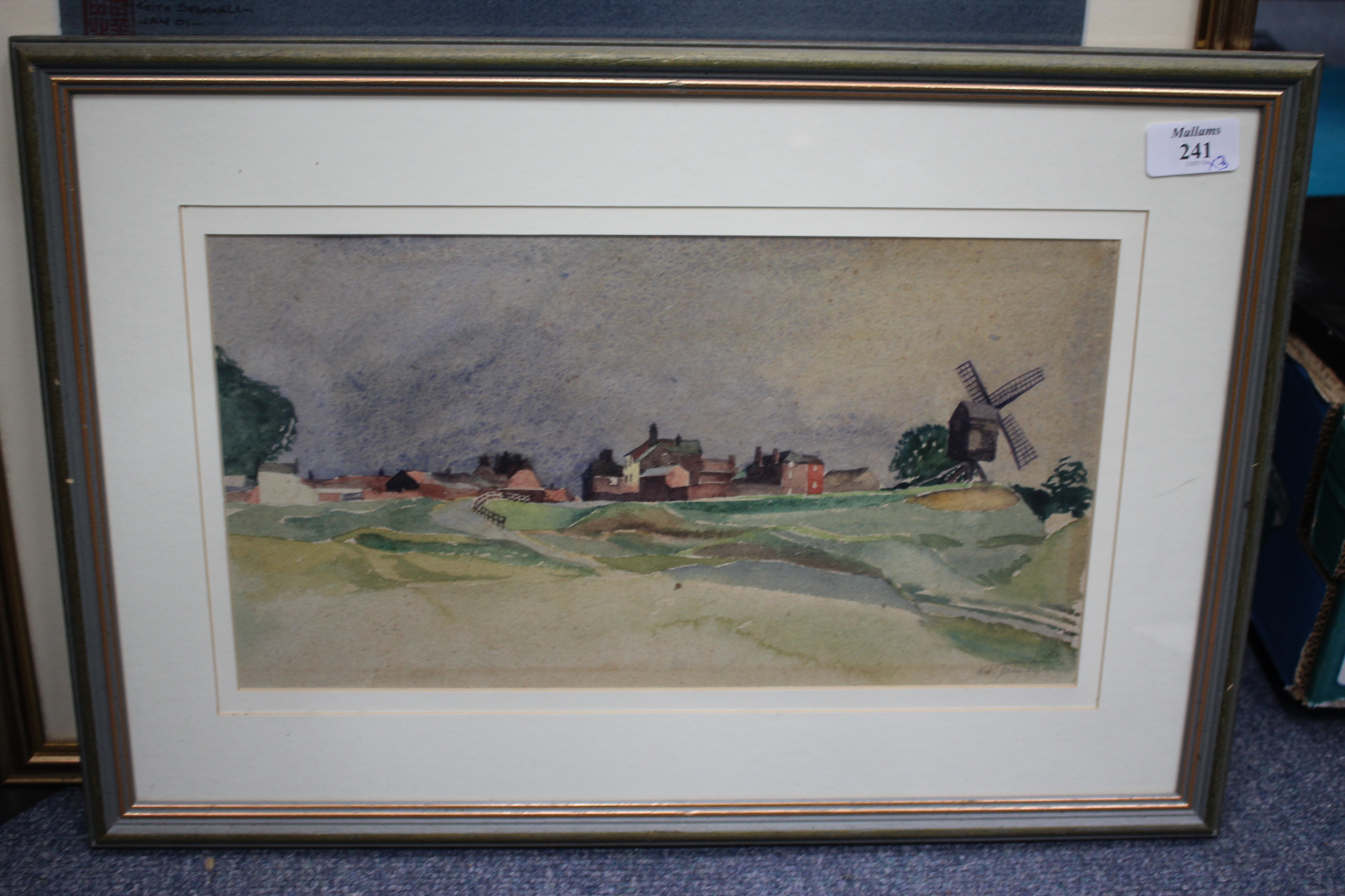 KEITH BRAMWELL (EARLY 21ST CENTURY ENGLISH SCHOOL) 'PEACE & CALM' WATERCOLOUR signed and inscribed