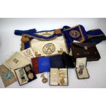 A QUANTITY OF EAST LANCASHIRE MASONIC RELATED ITEMS to include medals and literature