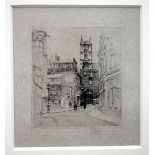 WILLIAM WALCOT (1874-1943) Trafalgar Square etching, signed in pencil in the margin, 6cm x 10cm