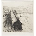 FRANK SHORT (1857-1945) 'The Rope Walk, Spittal Bridge', etching, signed in pencil in the margin,