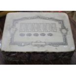 A HEAVY STONE BOND OR SHARE CERTIFICATE PRINTING BLOCK, companhia brasileira de minas, with the