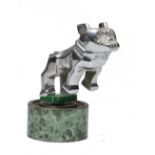 AN AMERICAN CHROMIUM PLATED MACK TRUCK MASCOT in the form of a bulldog