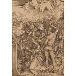 ALBRECHT DÜRER A late 16th Century woodcut, The Martyrdom of St. Catherine, 37.7 x 27.5cm, framed