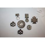 A SET OF BOER WAR MINIATURE MEDALS with five bars to include Cape Colony, Orange Free State,