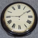 A 19th century mahogany cased dial clock