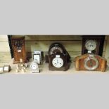 A collection of clocks, to include minia