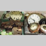 A collection of clock parts to include f