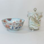 A Chinese Imari pattern bowl, together w