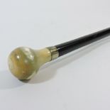 An early 20th century walking stick, wit
