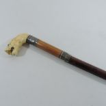 A late 19th century Indian swordstick, w