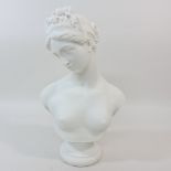 A bust of Venus, 35cm tall