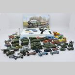 A collection of diecast toy vehicles, to