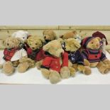 A collection of Harrods teddy bears, var