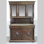 A late 19th century continental walnut s