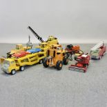 A collection of large Tonka toys, to inc