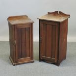 An Edwardian pot cupboard, 41cm, togethe