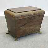 A Regency mahogany wine cooler, of sarco