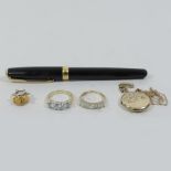 A Parker Sonnet 11Q black fountain pen,