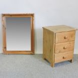 A Victorian pine bedside chest, 44cm, to