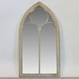 A gothic style wall mirror, 112 x 61cm