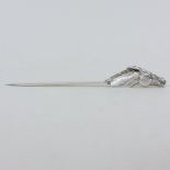 An Asprey silver paper knife, the handle