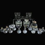 A collection of Swarovski crystal items
