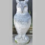 A reconstituted stone model of an owl, 7