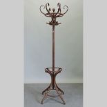 A bentwood hat stand, 195cm tall